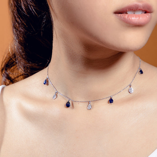 EMERALD PEAR SPECTRA NECKLACE