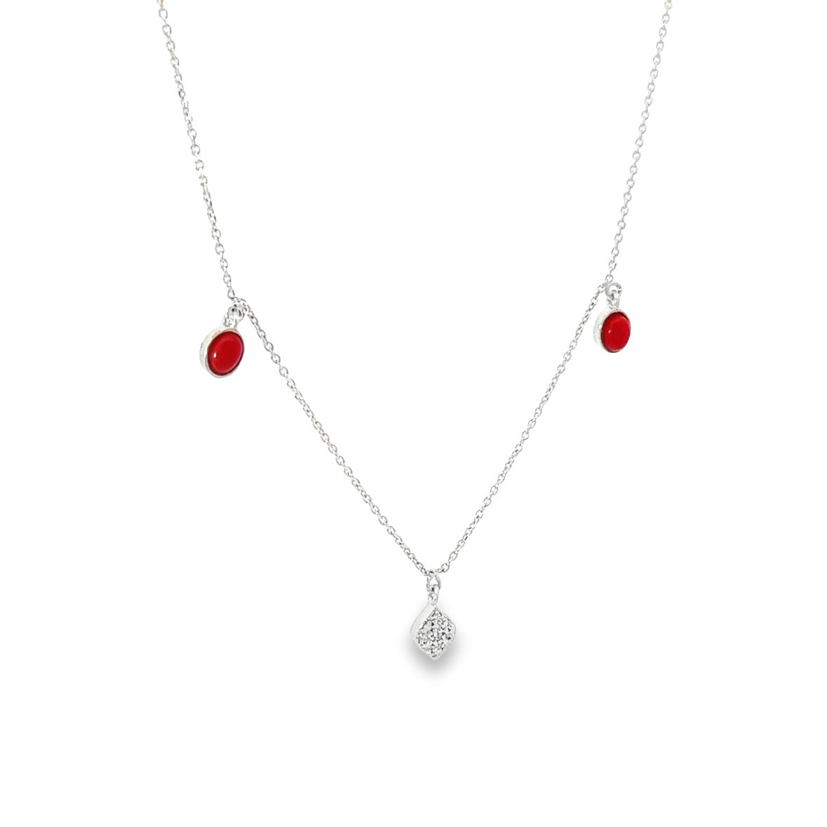 MARQUISE CORAL SPECTRA NECKLACE