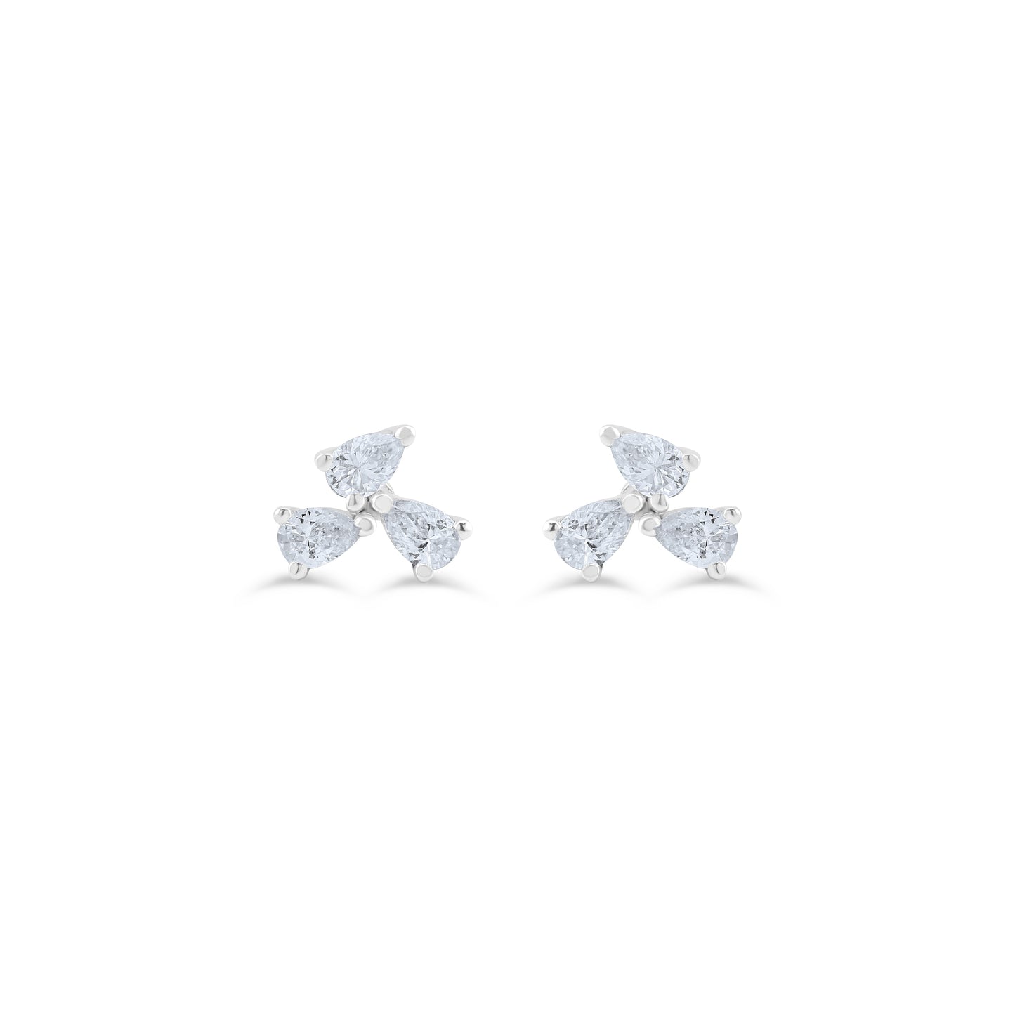 GLACIAL SOLITAIRE FANCY EARRINGS