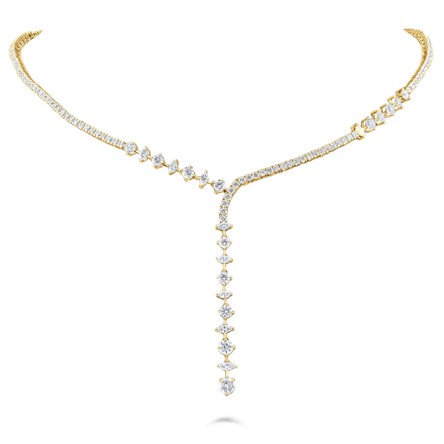 VELOURA FANCY GOLD NECKLACE