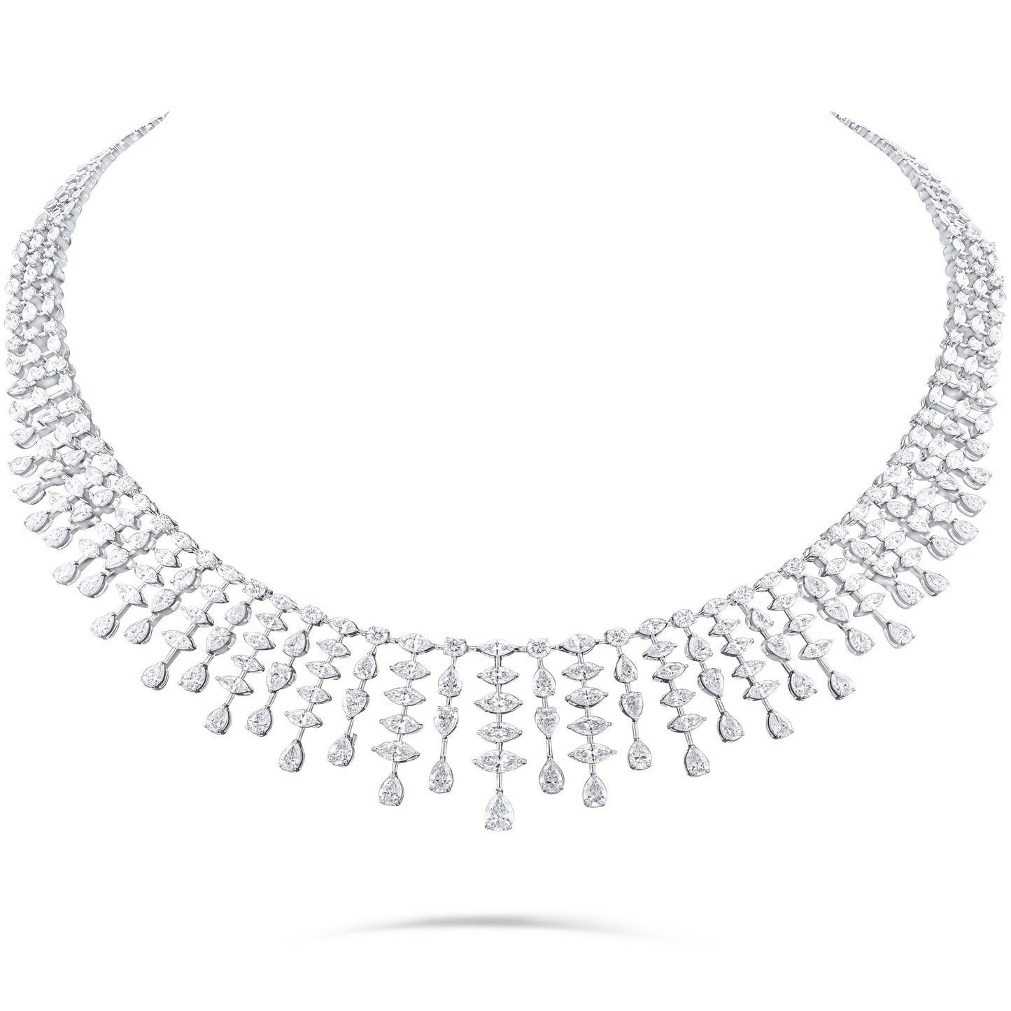 VELOURA FANCY WHITE GOLD NECKLACE