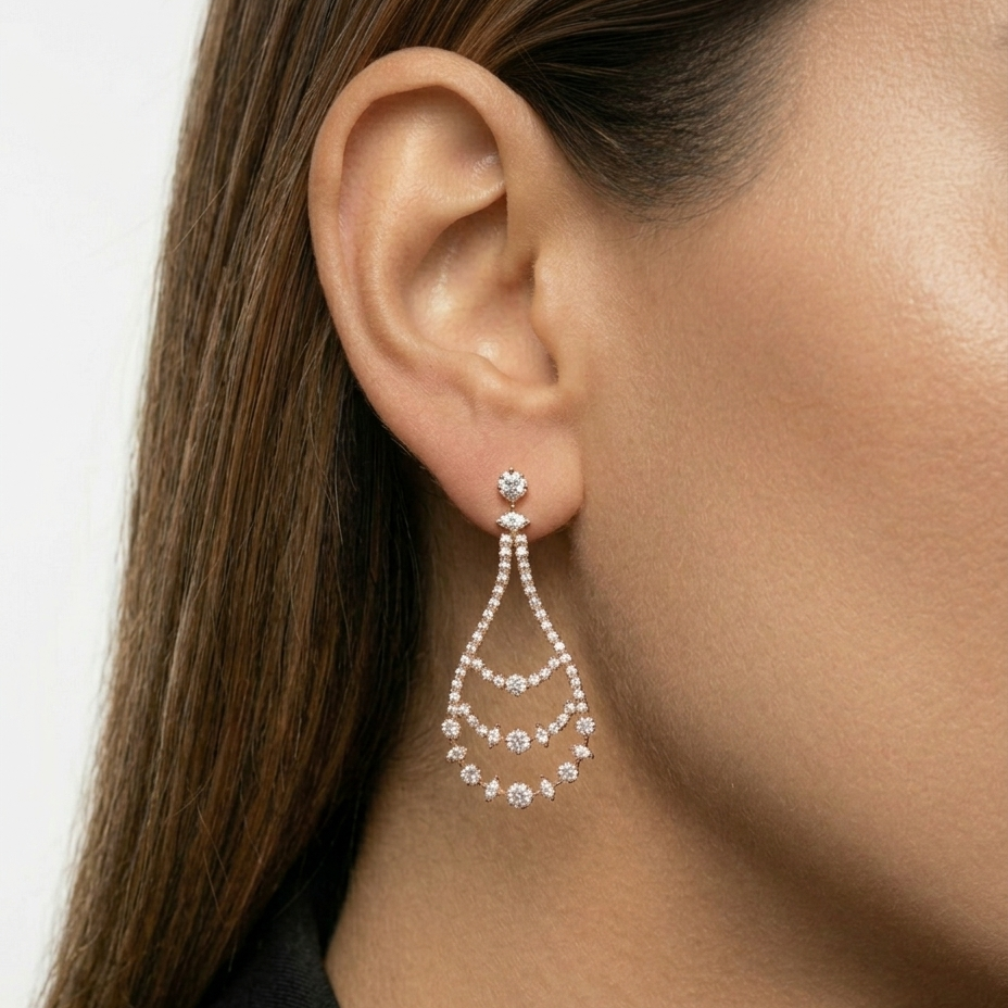 CROWN EDGE EARRING