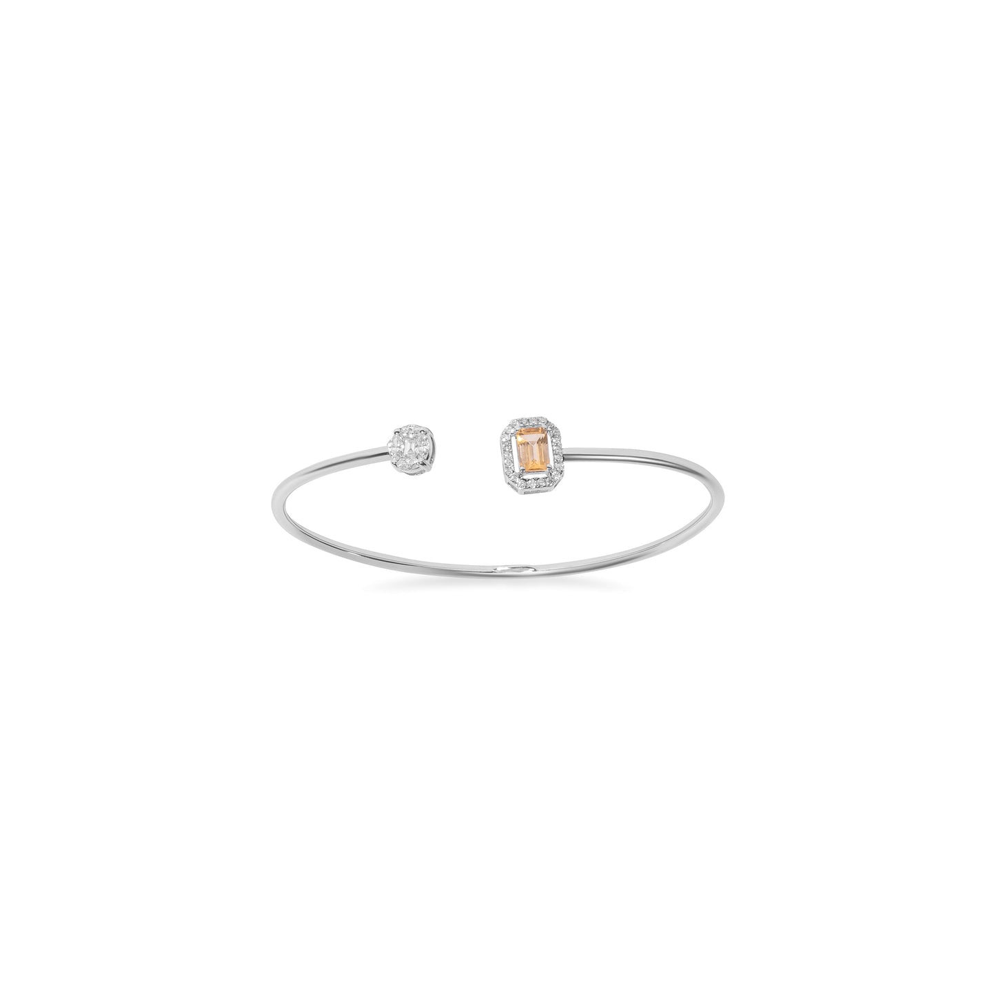 EMERALD CITRINE FLEXI BANGLE