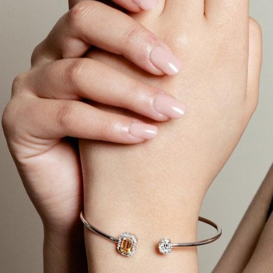 EMERALD CITRINE FLEXI BANGLE