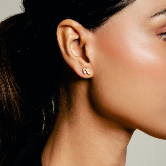 MARQUISE FANCY SOLITAIRE EARRINGS