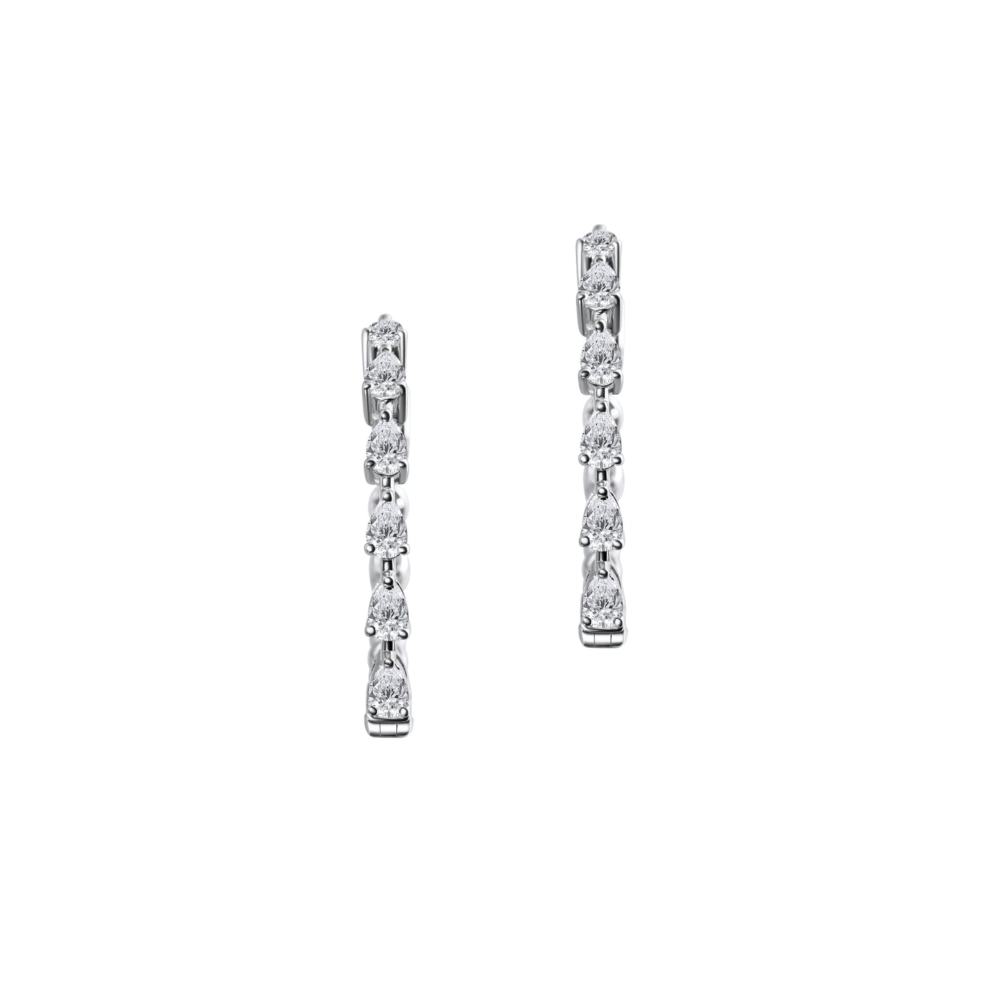 SPARKLING PEAR FANCY EARRING