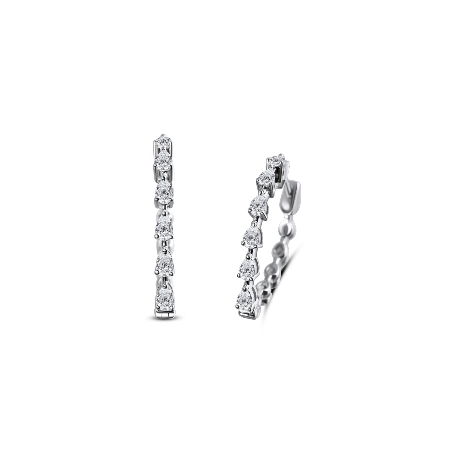 SPARKLING PEAR FANCY EARRING