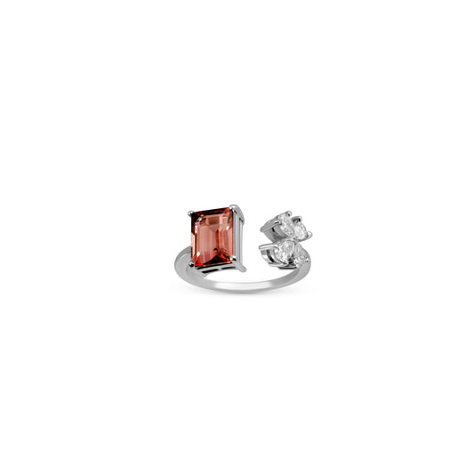 TOURMALINE GARNET PRISME RING