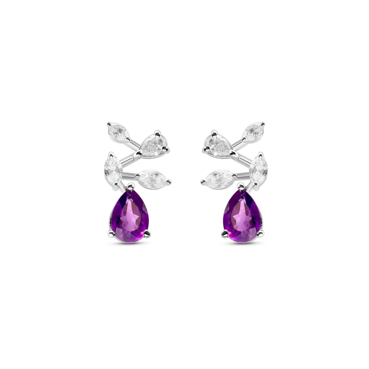 TWINKLING AMETHYST LUMINE EARRINGS