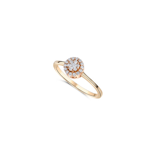 ROUND FANCY SOLARA RING