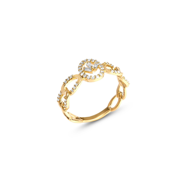 BAGUETTE OVAL SOLARA RING