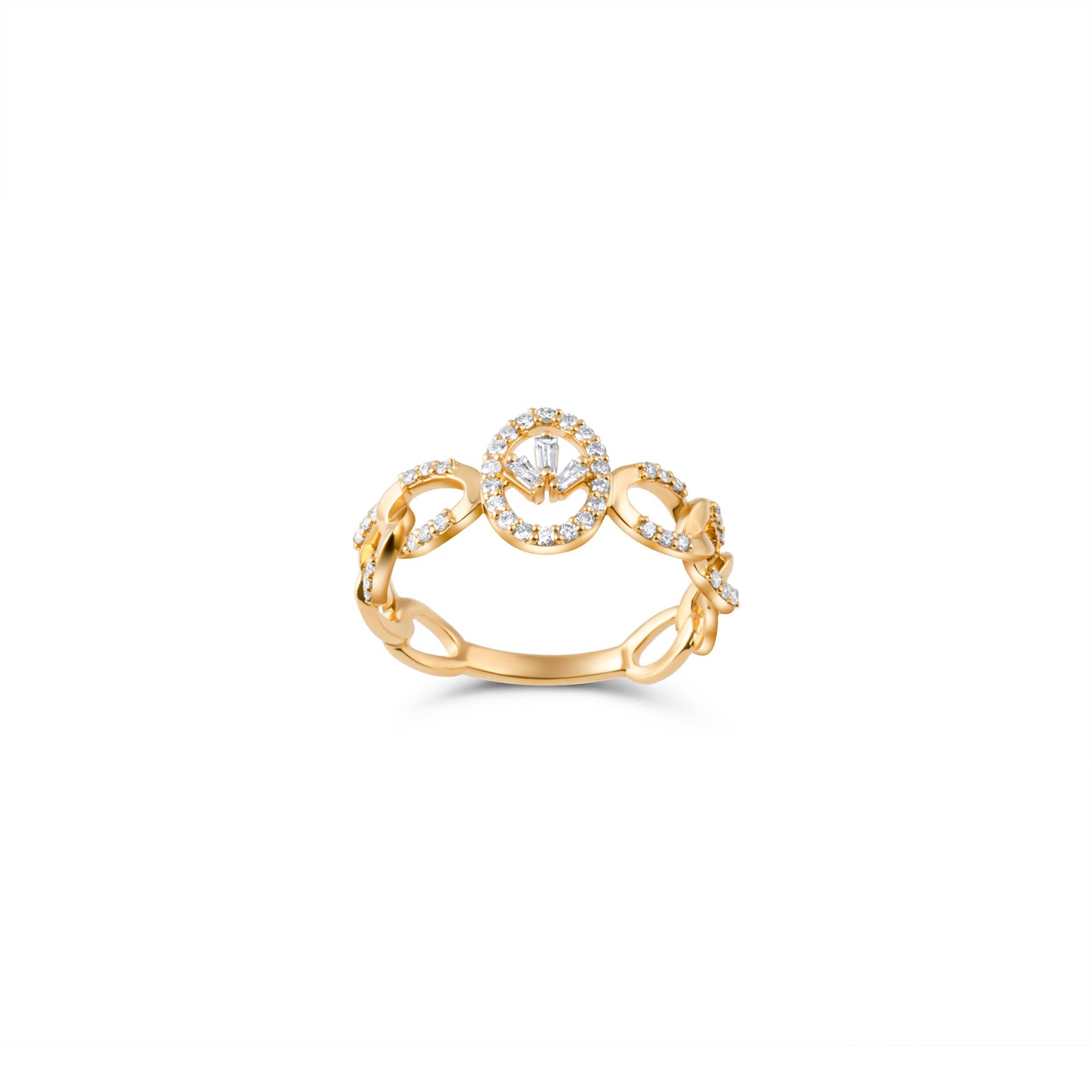 BAGUETTE OVAL SOLARA RING