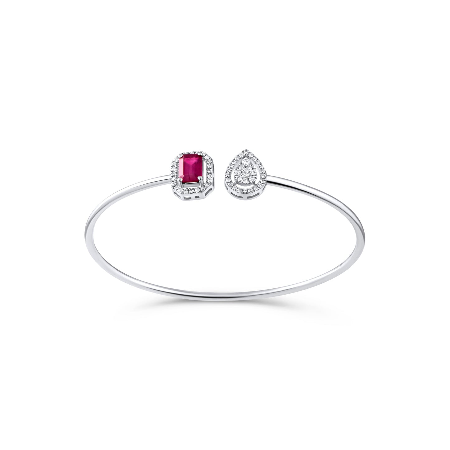 EMERALD RUBY FLEXI BANGLE