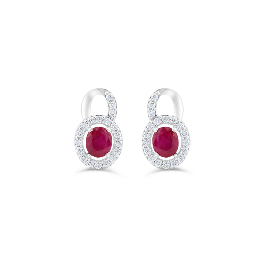 TIMELESS RUBY FANCY LUMINE EARRINGS