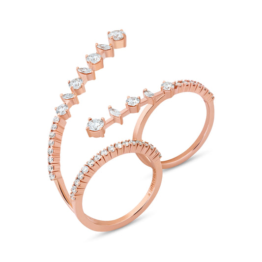 RADIANT HORIZON STELLARE GOLD RING