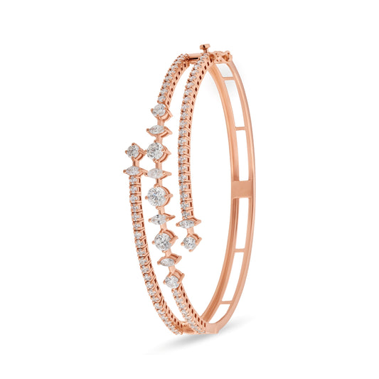 CROWN FLEXI STELLARE GOLD BANGLE