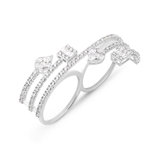 TWILIGHT VERTICE WHITE GOLD RING