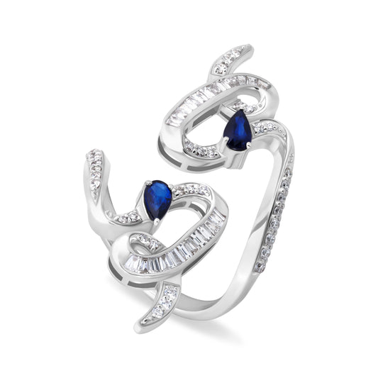 DUO VERTICE WHITE GOLD RING