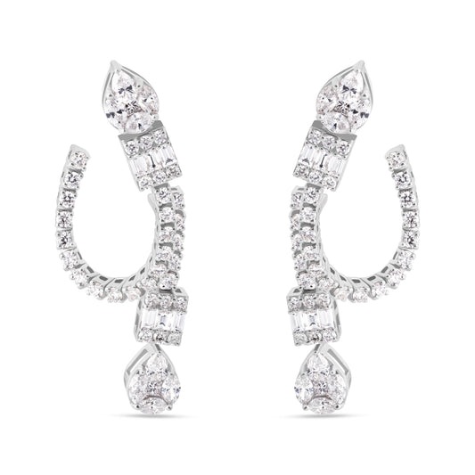 PEAR ETERNA WHITE GOLD RING