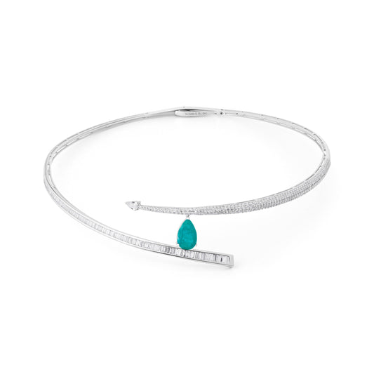 FROST CECELY WHITE GOLD NECKLACE
