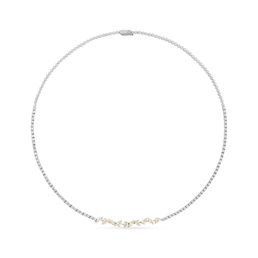 AURELIA VERTICE WHITE GOLD NECKLACE