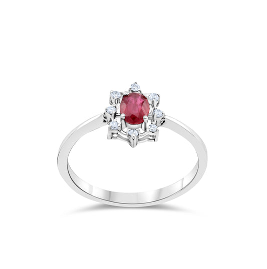 CROWN RUBY FANCY RING