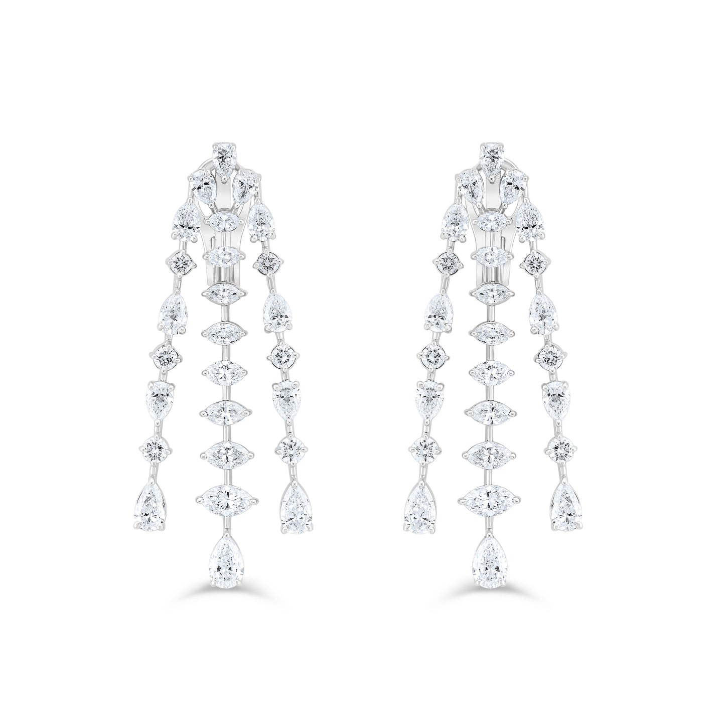 VELOURA FANCY WHITE GOLD EARRING