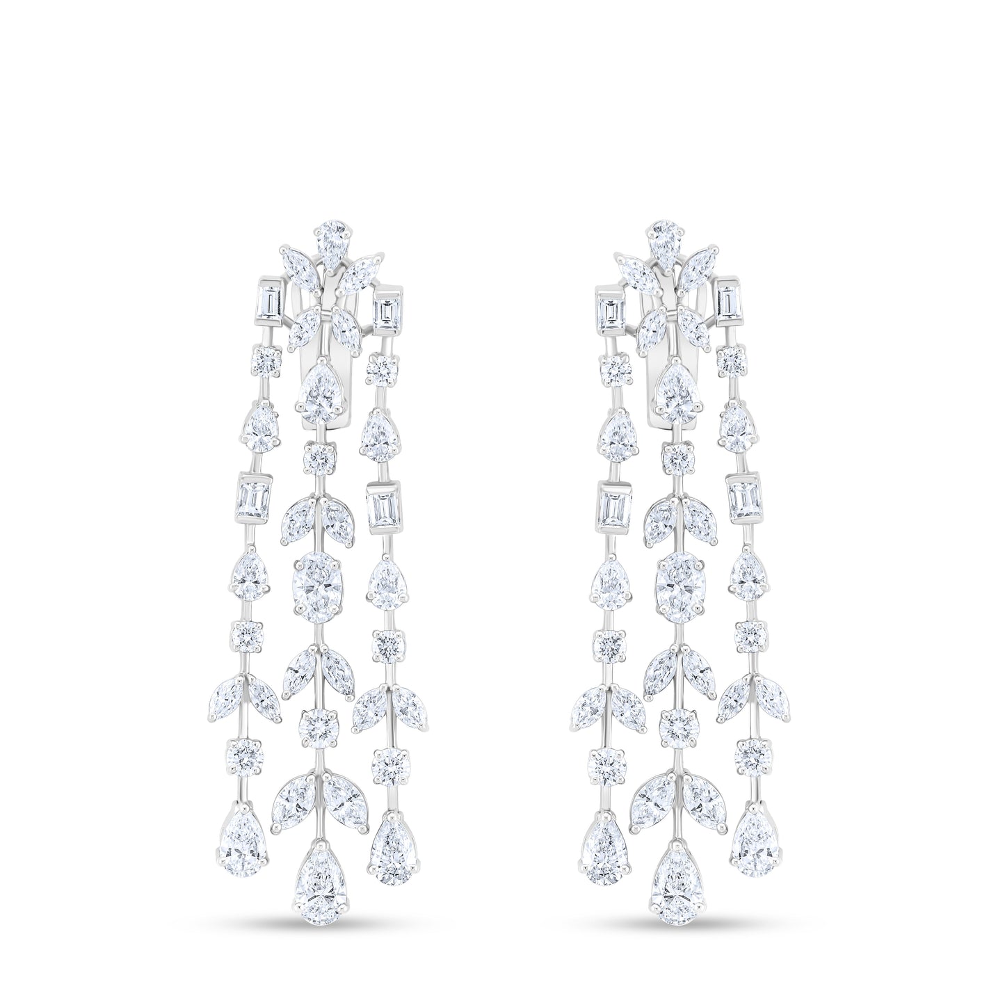 VELOURA WHITE GOLD EARRING
