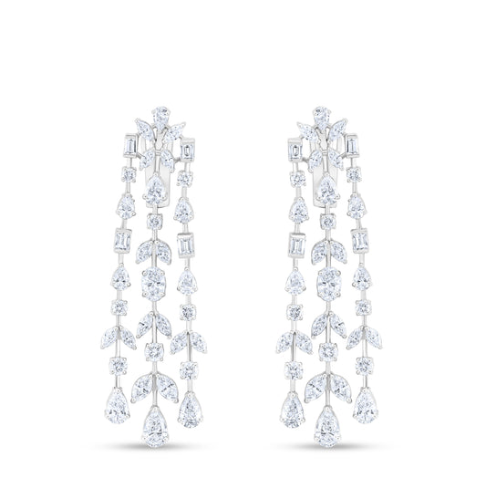 VELOURA WHITE GOLD EARRING