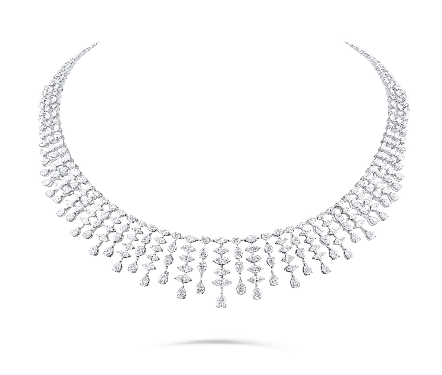 VELOURA FANCY WHITE GOLD NECKLACE