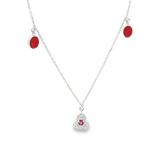 RUBY CORAL SPECTRA NECKLACE