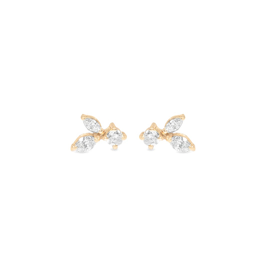 FANCY SOLITAIRE SOLARA EARRINGS