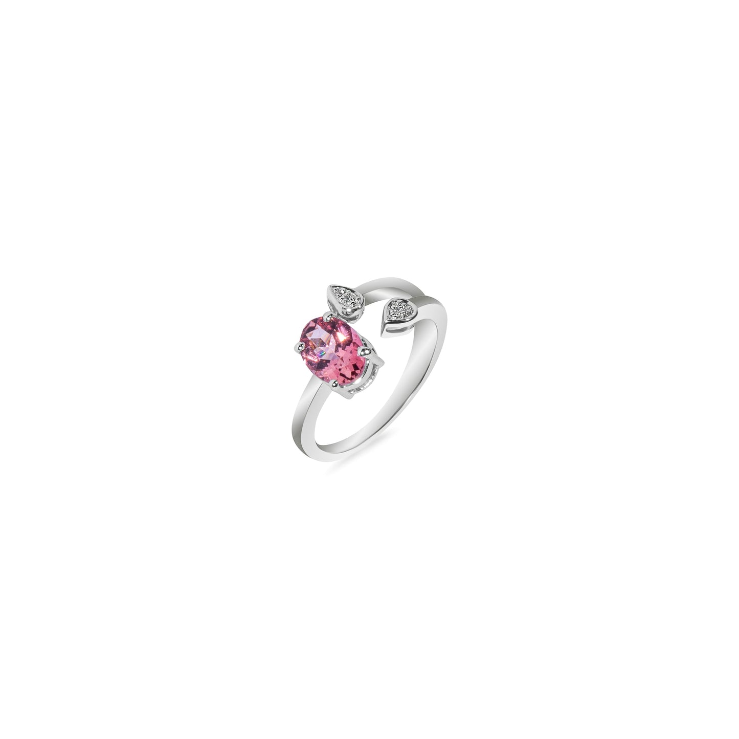PEAR ROUND TOURMALINE RING