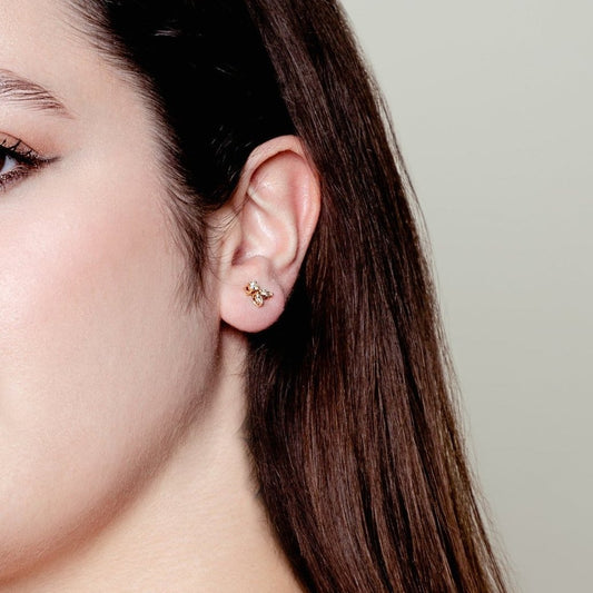 FANCY SOLITAIRE SOLARA EARRINGS