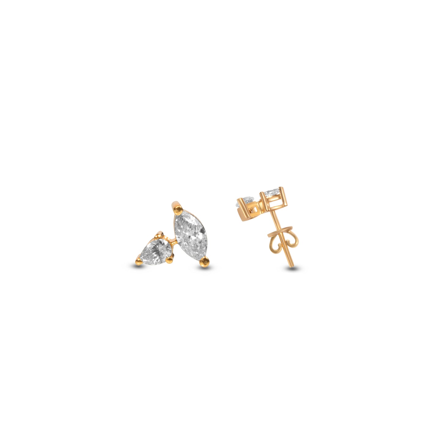 MARQUISE SOLITAIRE EARRINGS