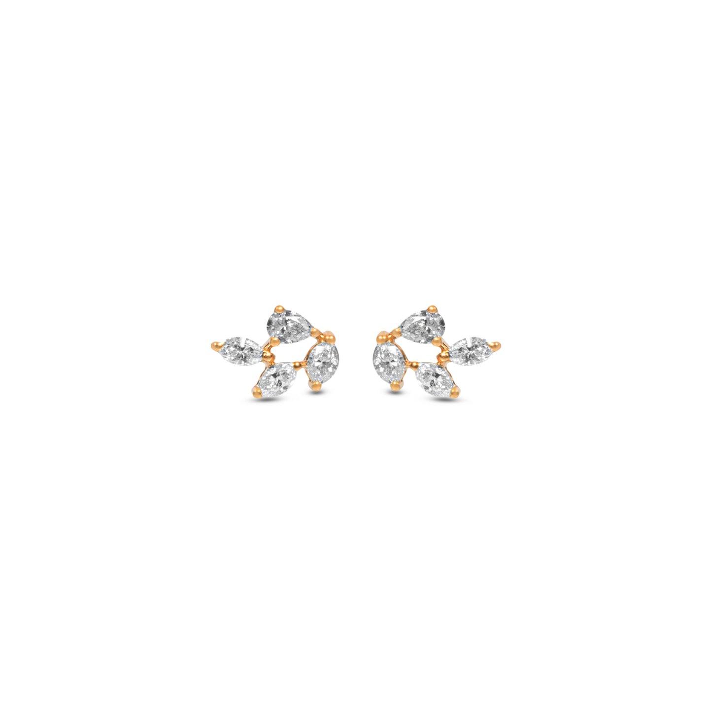 MARQUISE FANCY SOLITAIRE EARRINGS