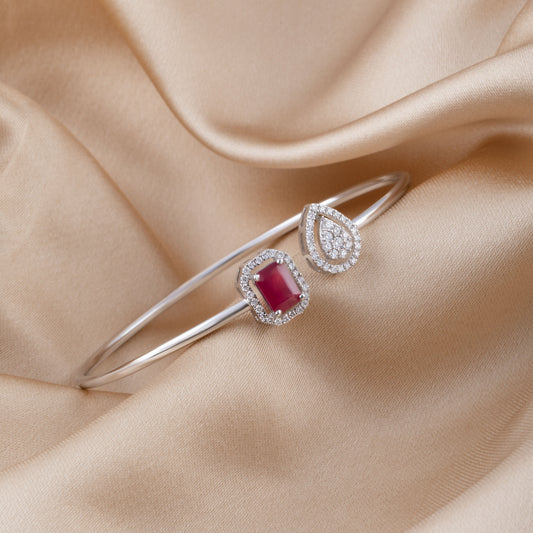 EMERALD RUBY FLEXI BANGLE