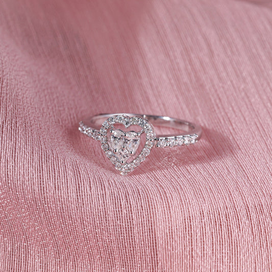 HEART SOLITAIRE FANCY  RING