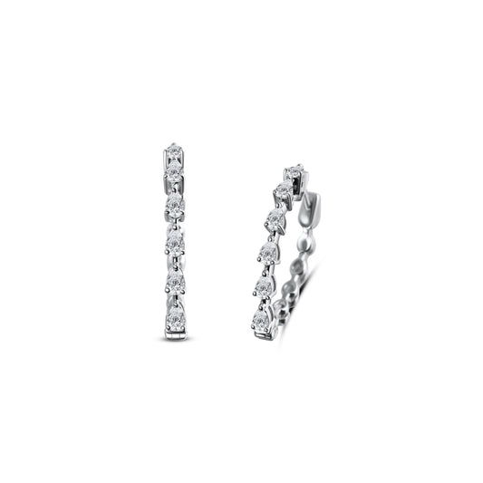 SPARKLING PEAR FANCY EARRING