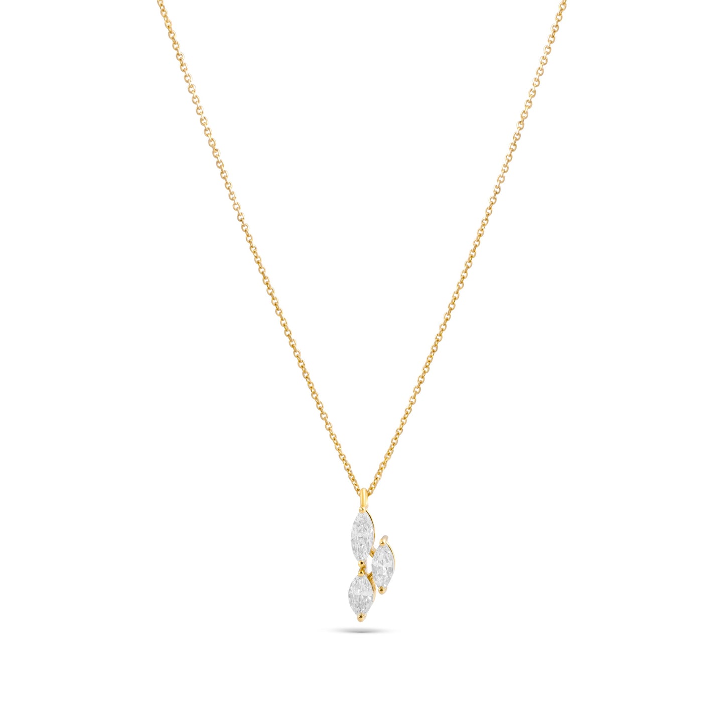 SPARKLING PEAR FANCY AURORA NECKLACE