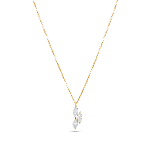 SPARKLING PEAR FANCY AURORA NECKLACE