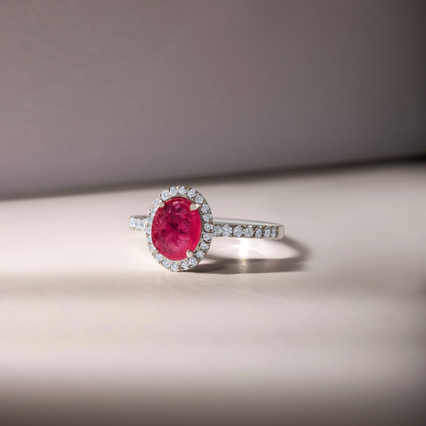RUBY HALO FANCY ETERNA RING