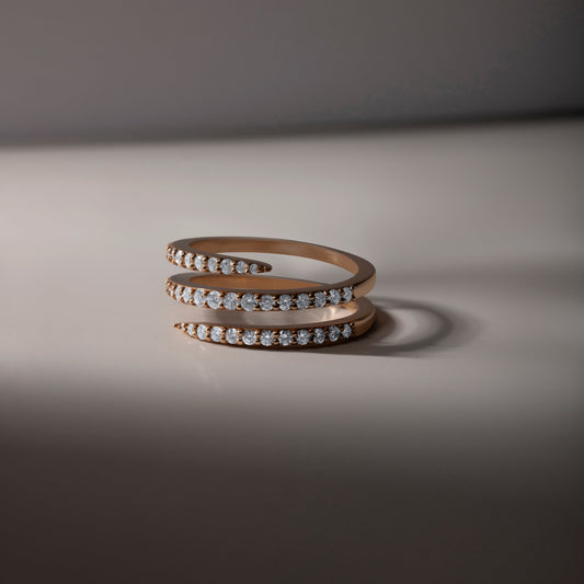 SPARKILING SPIRAL SOLARA RING