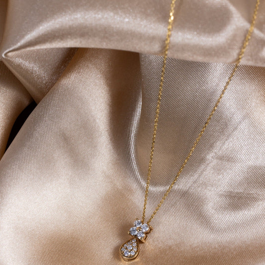 FANCY FLOWER AURORA NECKLACE