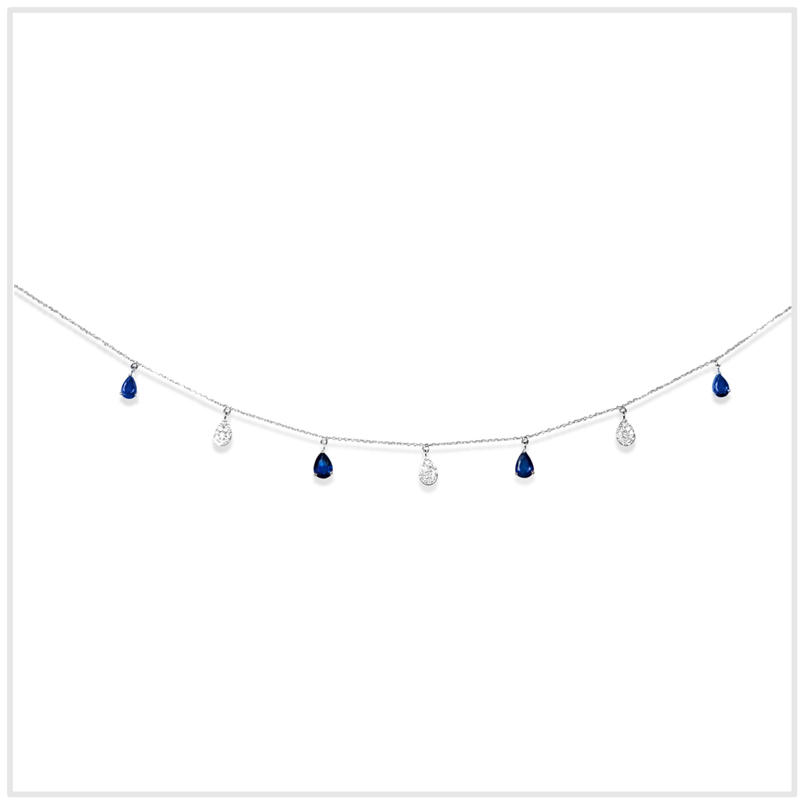 EMERALD PEAR SPECTRA NECKLACE