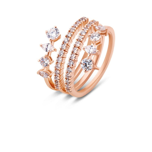 OVAL FANCY STELLARE GOLD RING