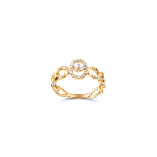 BAGUETTE OVAL SOLARA RING