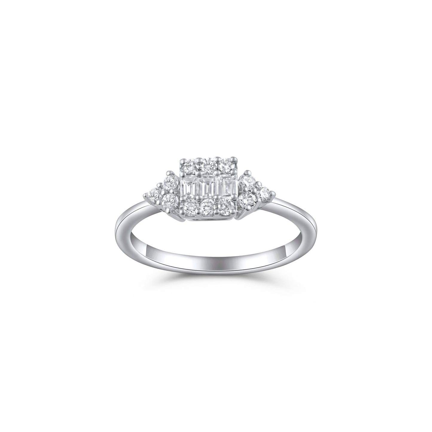 BAGUETTE ROUND ETERNA RING