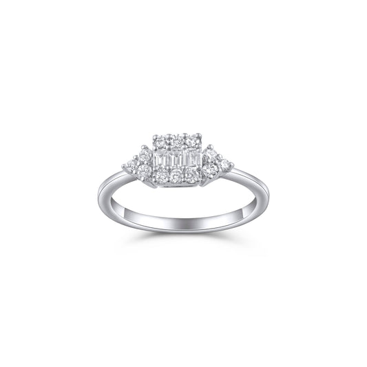 BAGUETTE ROUND ETERNA RING