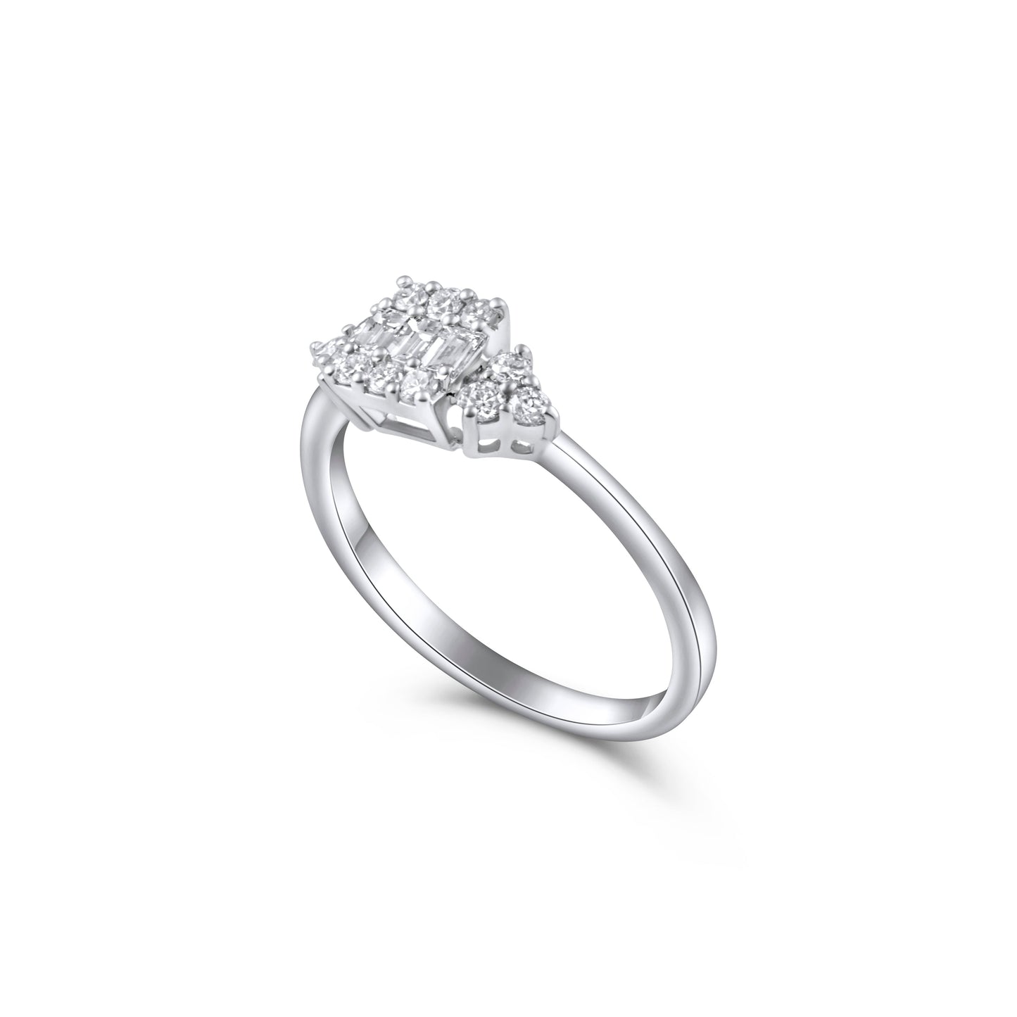 BAGUETTE ROUND ETERNA RING